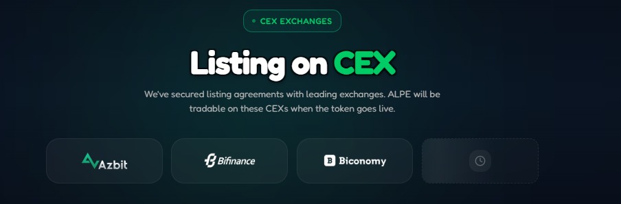 AlphaPepe CEX Listing