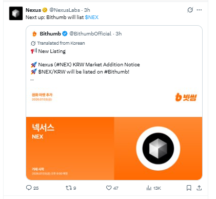 Posted on X by NexusLabs