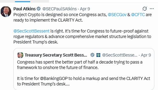 SEC Chair Paul Atkins on Clarity Act SEC Chair Paul Atkins on Clarity Act