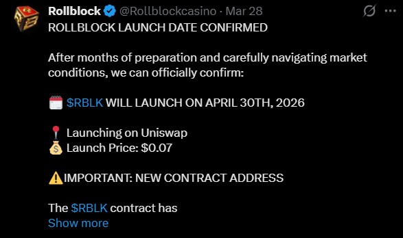 RBLK launch date