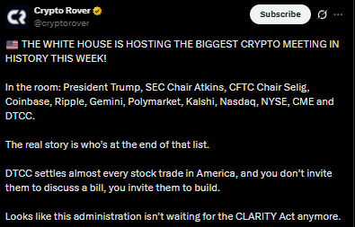 Clarity Act tweet