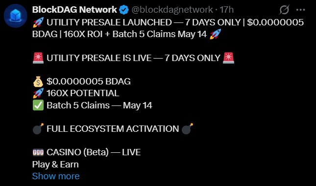 BlockDAG Presale and listing announcement