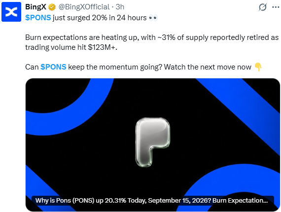 Pons News Today: PONS Surges 20% on Burn Buzz Pons News Today: PONS Surges 20% on Burn Buzz