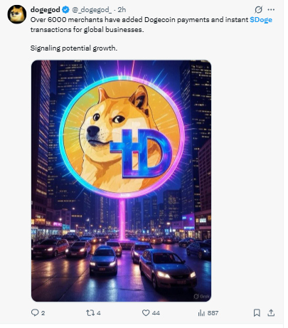 Posted on X by dogegod