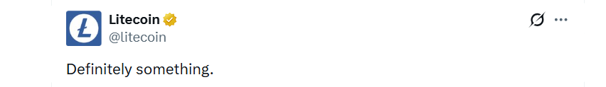 Litecoin account confirmed