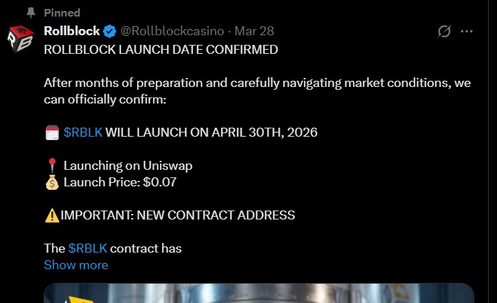 Rollblock launch date Rollblock launch date