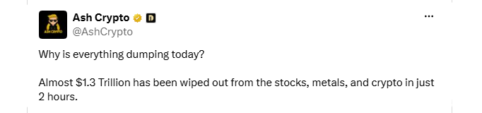 broader damage across stocks, metals and digital assets broader damage across stocks, metals and digital assets