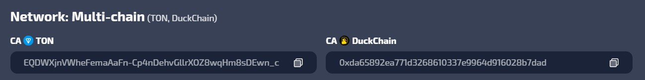 Duckchain Token Contract Address Duckchain Token Contract Address