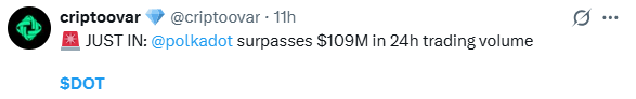 Crypto News Today: DOT Volume 