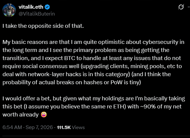 Vitalik Pushes Back on Extreme Bitcoin AI-Security Fears