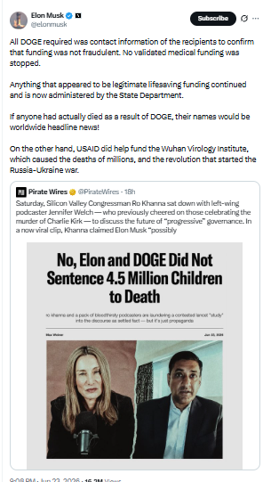 Posted on X by Elonmusk Posted on X by Elonmusk