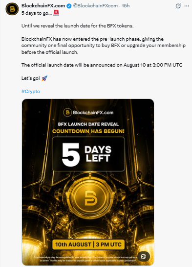 the project has entered its pre-launch phase
