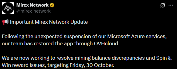 Mirex Network News X Post Mirex Network News X Post