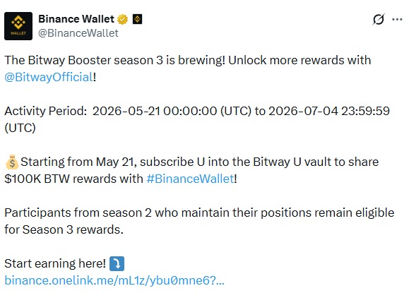 Bitway Booster Season 3 Is Live Bitway Booster Season 3 Is Live