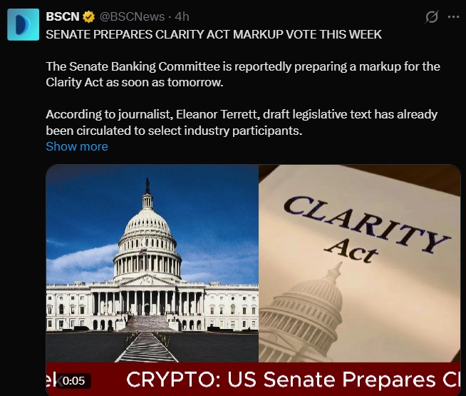 CLARITY Act Voting US Senate