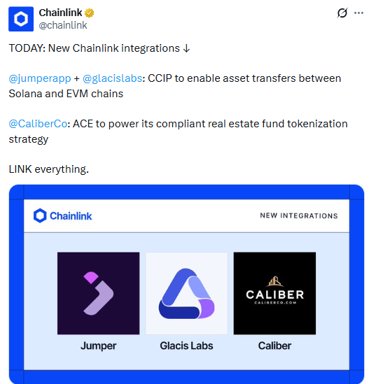 Chainlink news CCIP integrations 