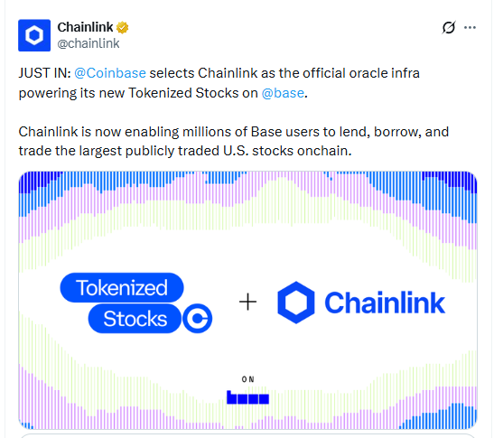 Coinbase Launches Tokenized Stocks on Base