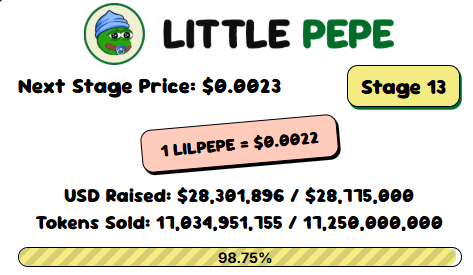 Little Pepe Presale Dashboard