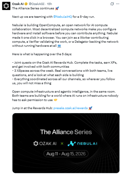 Ozak AI Alliance Series