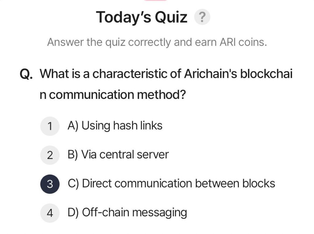 ARI Wallet Today Quiz
