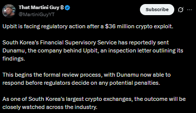 upbit Action Tweet
