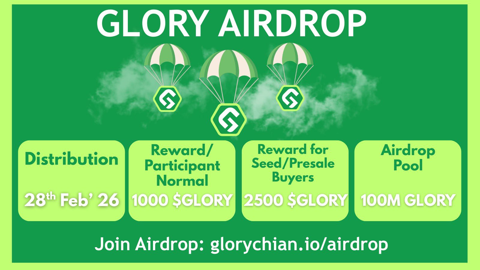 Glory (GLORY) Airdrop is Live