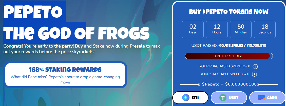 Pepeto Presale Update