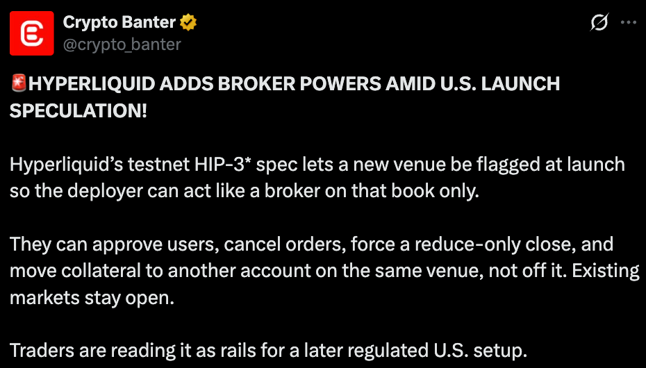 Crypto Banter Official Tweet