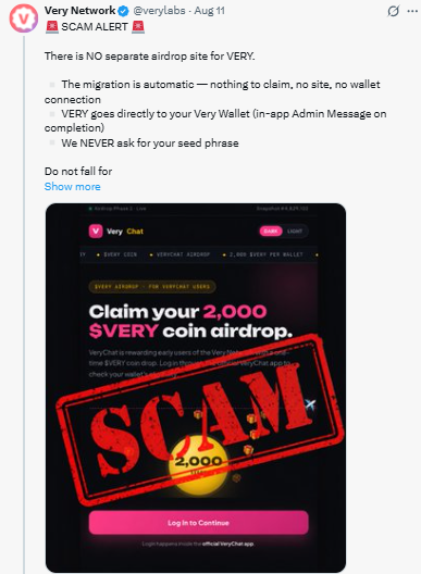 project-specific scam incident tied to this migration
