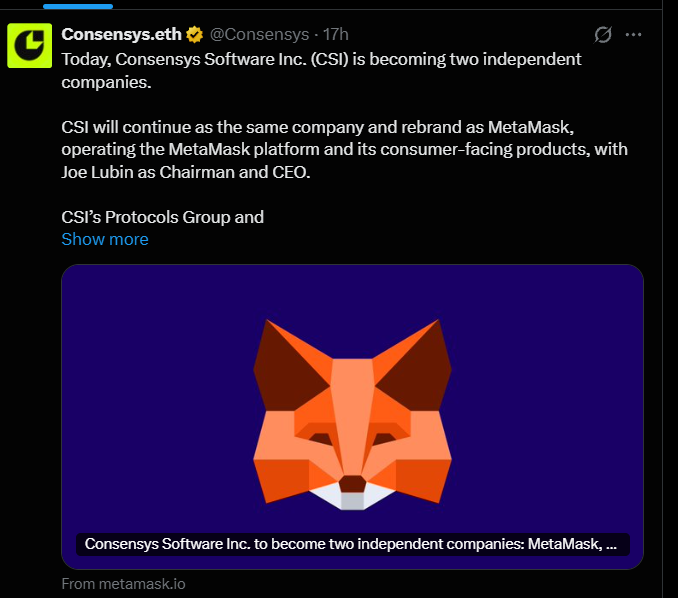 MetaMask Consensys News Today MetaMask Consensys News Today