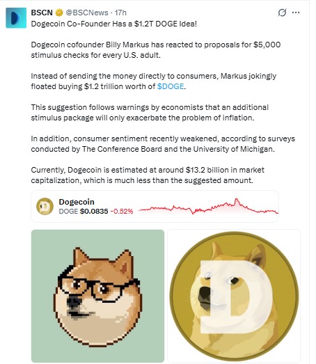 Dogecoin co-founder Billy Markus Dogecoin co-founder Billy Markus