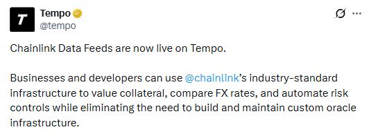Chainlink tempo integration Chainlink tempo integration