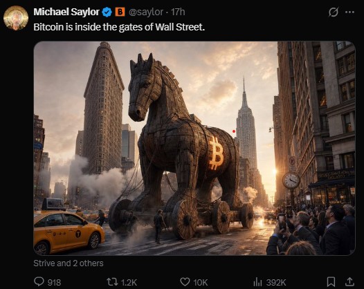 Bitcoin is inside the gate of Wall Street