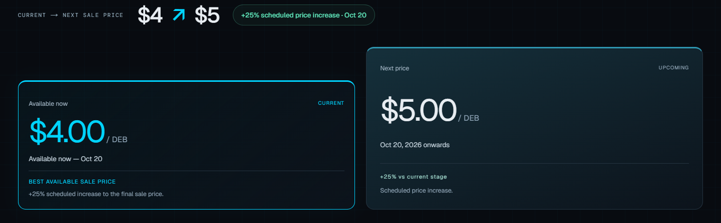 Debitum Presale Price Debitum Presale Price
