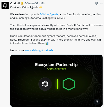 A partnership with Orion Agents