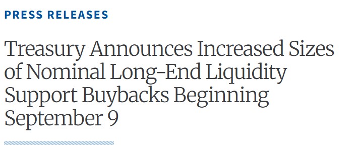 Treasury announces Treasury announces