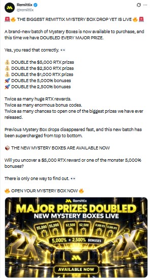Mystery Box prizes doubled Mystery Box prizes doubled
