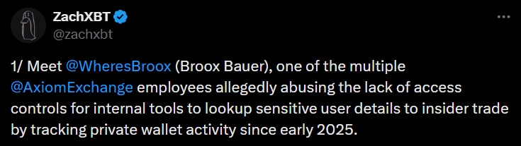 ZachXBT Insider trading case ZachXBT Insider trading case