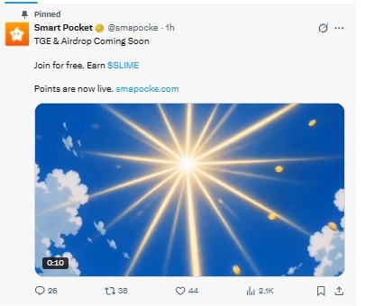 Smart Pocket $SLIME airdrop Smart Pocket $SLIME airdrop