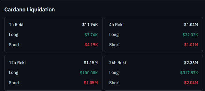 cardano liquidation data 