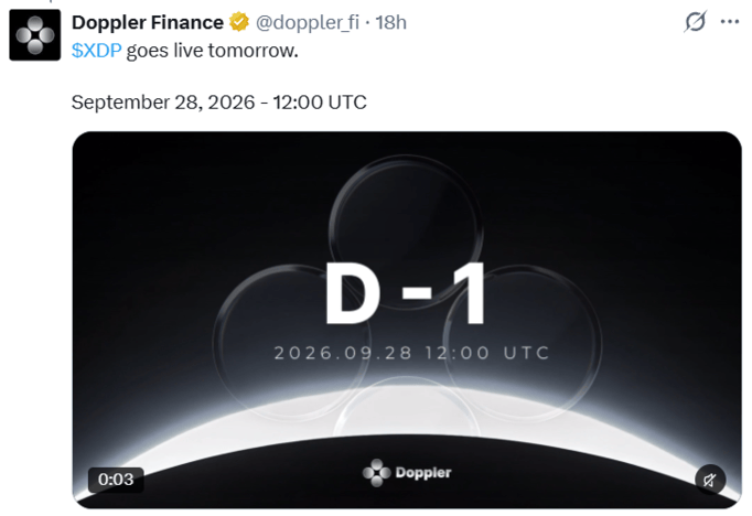 XDP token listing today XDP token listing today