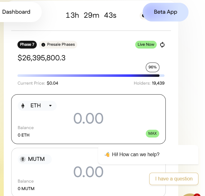 Mutuum Finance Presale Update