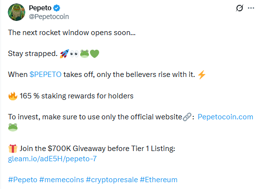 pepeto staking reward