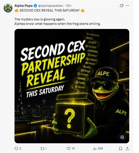 AlphaPepe Second cex Reveal