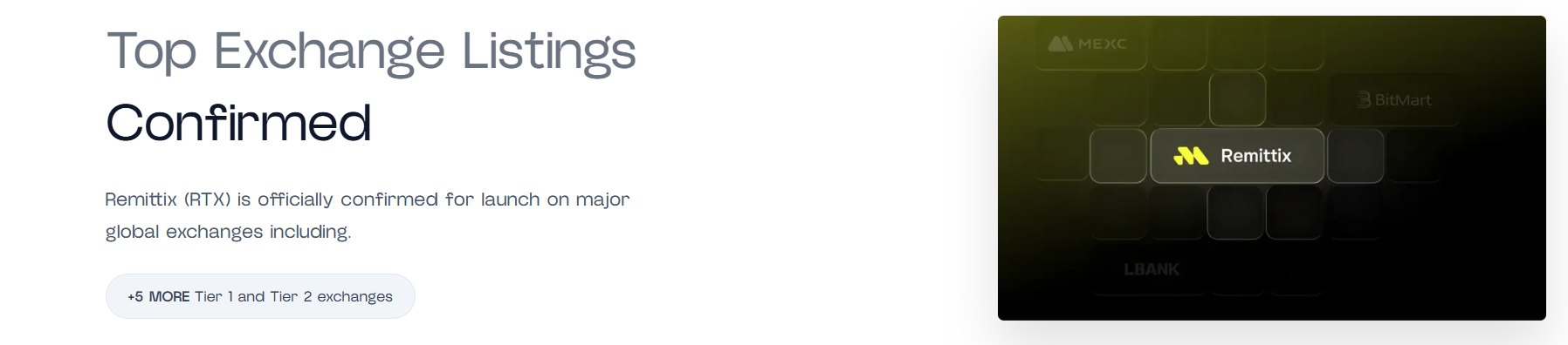 Remittix listing exchanges Remittix listing exchanges