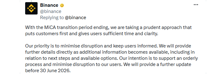 Binance EU Ban Threat: User Impact 