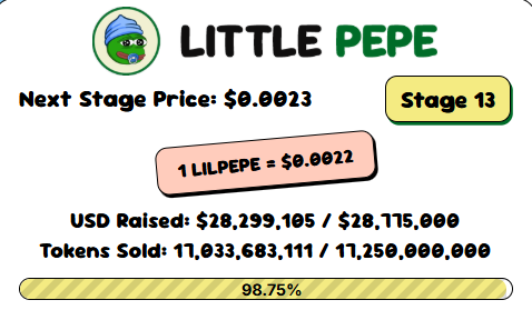 Little Pepe Presale Dashboard