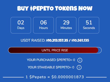 Pepeto Presale details Pepeto Presale details