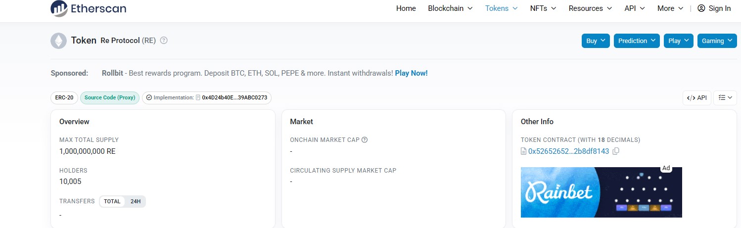 RE Market Analysis Tokenomics 