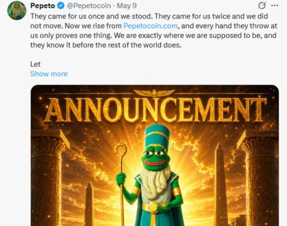 pepeto recent announcement